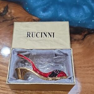 Rucinni Red and Black Miniature Shoe